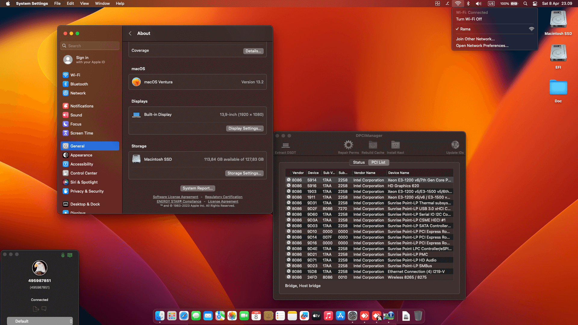 Lenovo Thinkpad T480S 6th [KabyLake R   Intel UHD 620 + PS2]   OpenCore 2